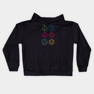 Roll - Dungeons & Dragons Line Art Series Kids Hoodie